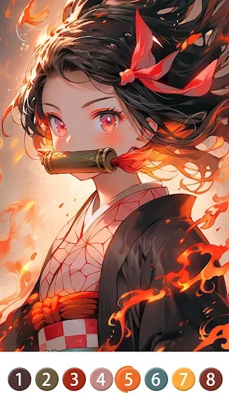 Painting Book - Anime Color — Все открыто — скриншот 1 Painting Book - Anime Color — Все открыто — скриншот 1