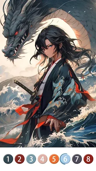 Painting Book - Anime Color — Все открыто — скриншот 2 Painting Book - Anime Color — Все открыто — скриншот 2