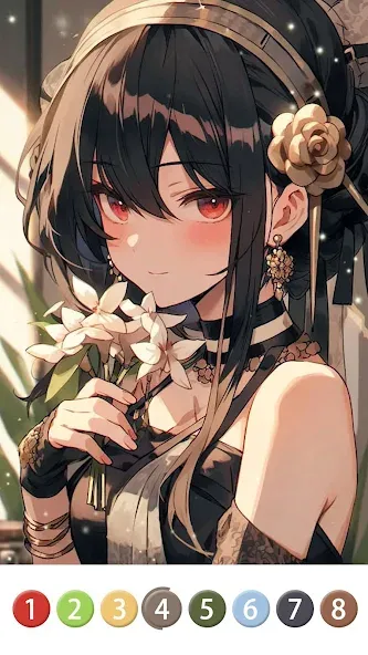 Painting Book - Anime Color — Все открыто — скриншот 3 Painting Book - Anime Color — Все открыто — скриншот 3