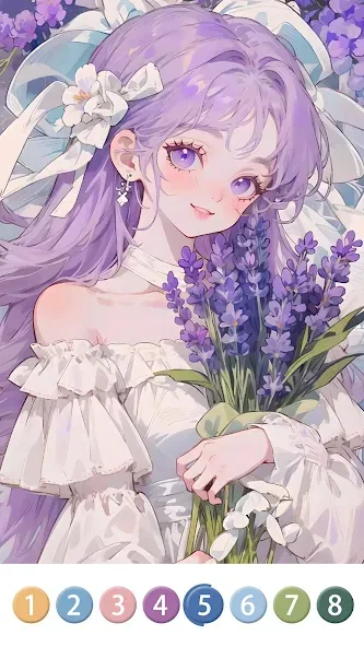 Painting Book - Anime Color — Все открыто — скриншот 4 Painting Book - Anime Color — Все открыто — скриншот 4