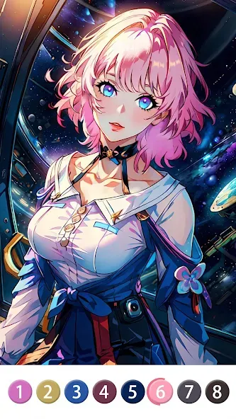 Painting Book - Anime Color — Все открыто — скриншот 5