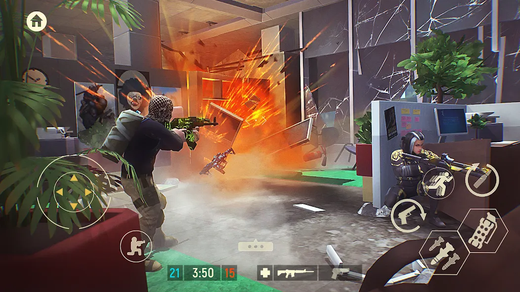 Tacticool: 3rd person shooter (Мод Много патронов) — скриншот 1
