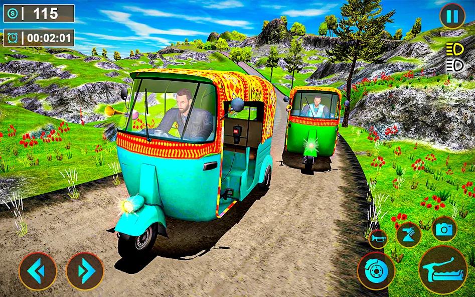 Скачать Tuk Tuk Offroad Auto Rickshaw на Android — Много денег — скриншот 1
