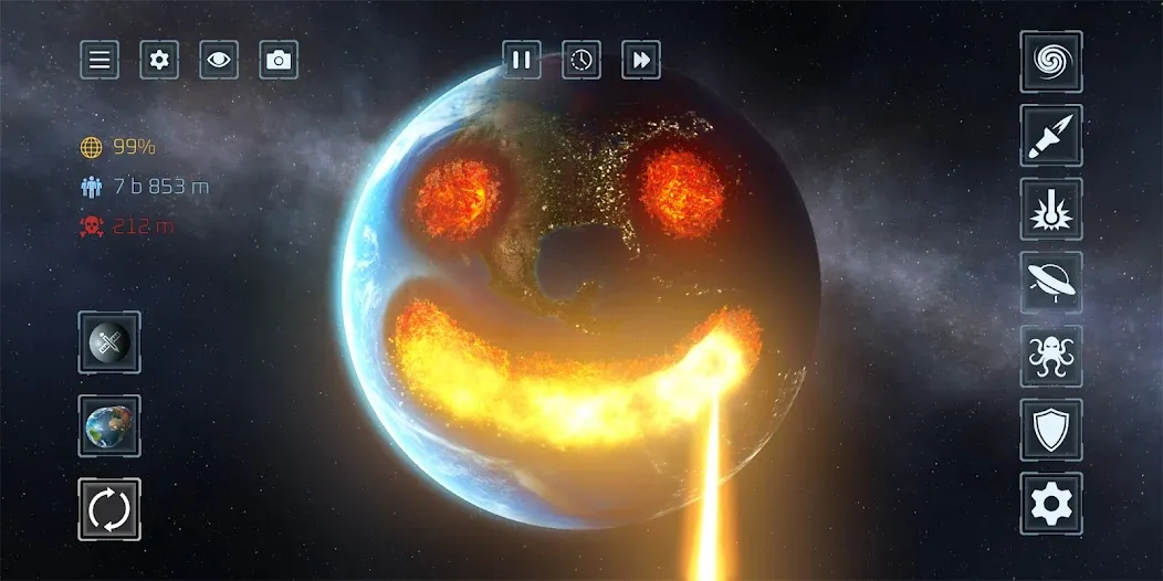 Скачать Solar Smash — Последняя версия (Все планеты открыты и отключена реклама) — скриншот 1