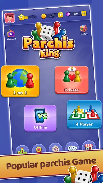 Parchís — Взломанная версия (Все кубики разблокированы) — скриншот 1 Parchís — Взломанная версия (Все кубики разблокированы) — скриншот 1