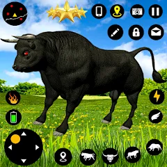 Angry Bull Attack Fight Games MOD APK на Android — Много денег