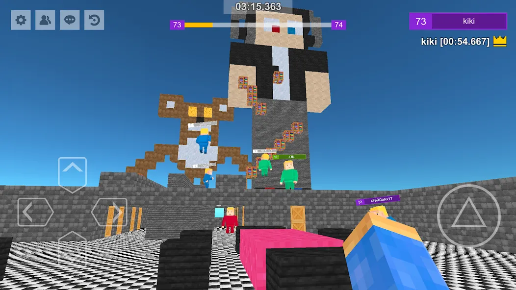 Скачать Parkour Craft: Online PvP Game (Мод: Много денег и бессмертие) на Андроид — скриншот 3 Скачать Parkour Craft: Online PvP Game (Мод: Много денег и бессмертие) на Андроид — скриншот 3