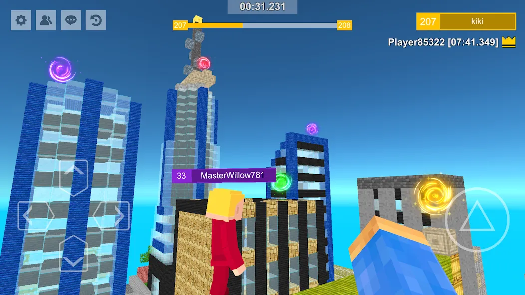 Скачать Parkour Craft: Online PvP Game (Мод: Много денег и бессмертие) на Андроид — скриншот 4 Скачать Parkour Craft: Online PvP Game (Мод: Много денег и бессмертие) на Андроид — скриншот 4
