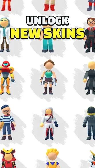 Скачать взломанную Parkour Race - FreeRun Game — Много денег — скриншот 2