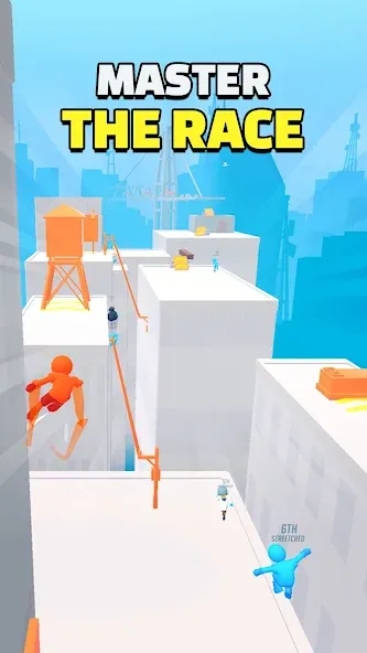 Скачать взломанную Parkour Race - FreeRun Game — Много денег — скриншот 3