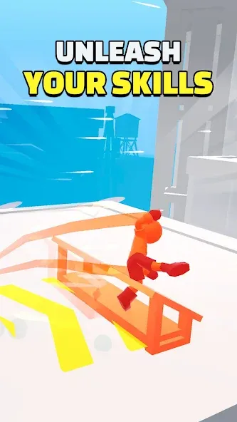 Скачать взломанную Parkour Race - FreeRun Game — Много денег — скриншот 4