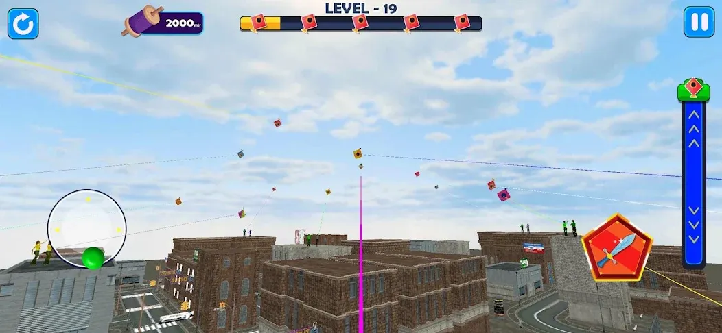Indian Kite Flying 3D (Мод Много денег) — скриншот 3