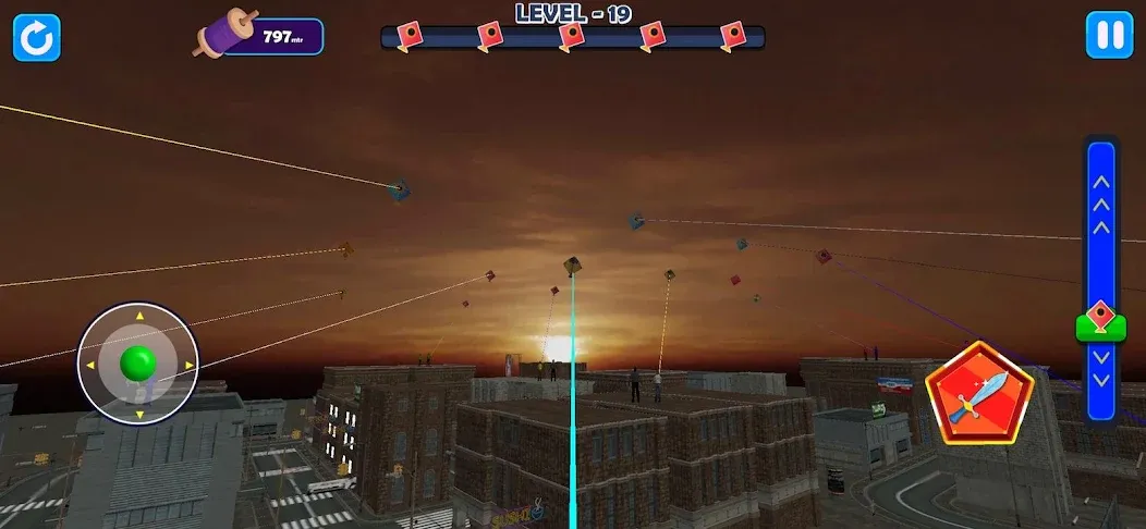 Indian Kite Flying 3D (Мод Много денег) — скриншот 4