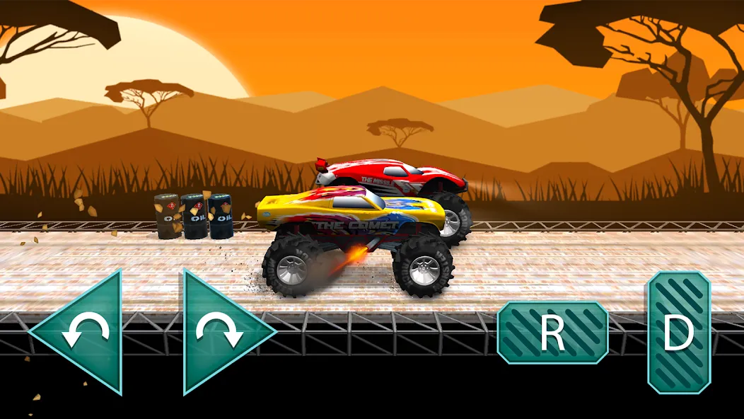 Monster truck: Extreme racing — Много денег и бесконечное нитро — скриншот 4