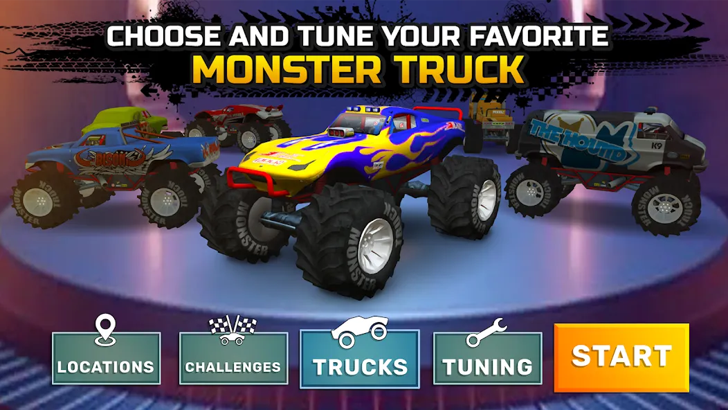Monster truck: Extreme racing — Много денег и бесконечное нитро — скриншот 5
