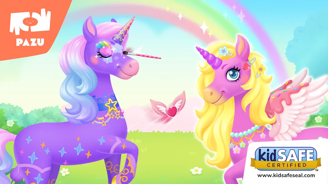Скачать My Unicorn dress up for kids на Андроид — Всё открыто — скриншот 1