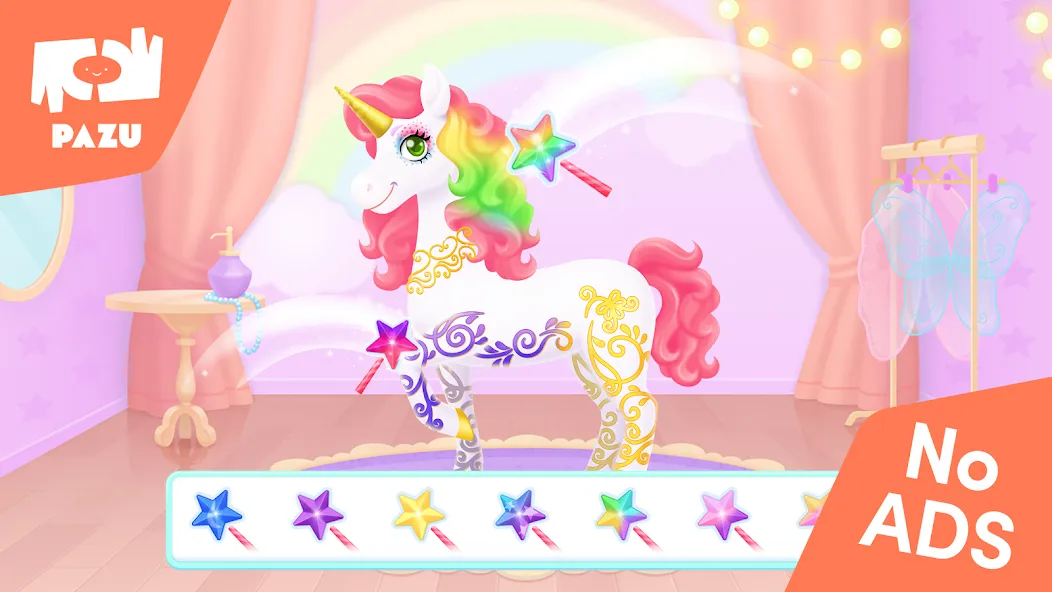 Скачать My Unicorn dress up for kids на Андроид — Всё открыто — скриншот 2