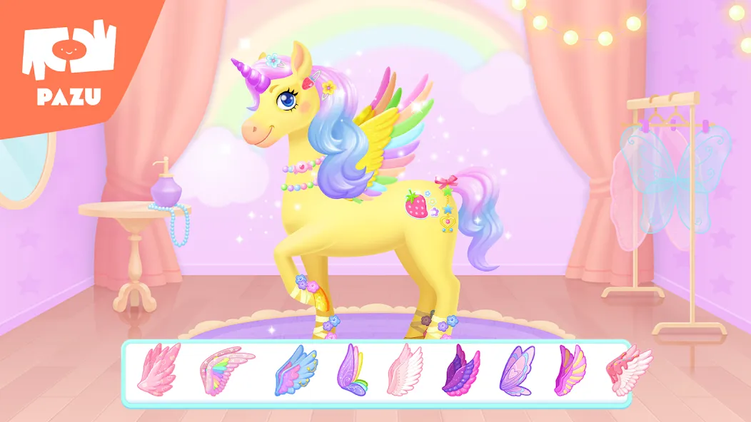 Скачать My Unicorn dress up for kids на Андроид — Всё открыто — скриншот 4