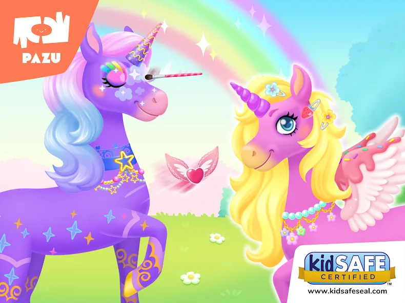 Скачать My Unicorn dress up for kids на Андроид — Всё открыто — скриншот 5