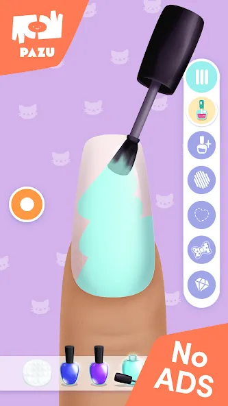 Girls Nail Salon - Kids Games MOD APK — Все открыто — скриншот 2