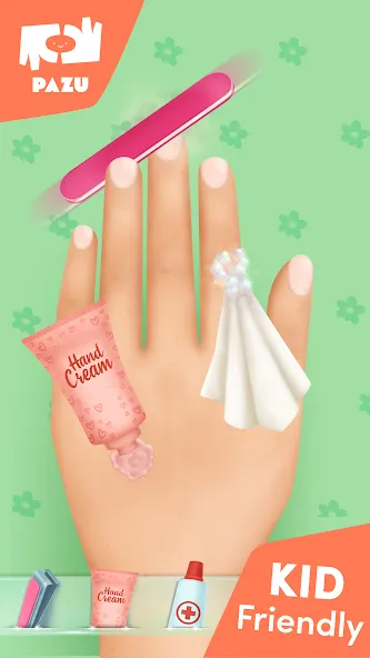 Girls Nail Salon - Kids Games MOD APK — Все открыто — скриншот 3