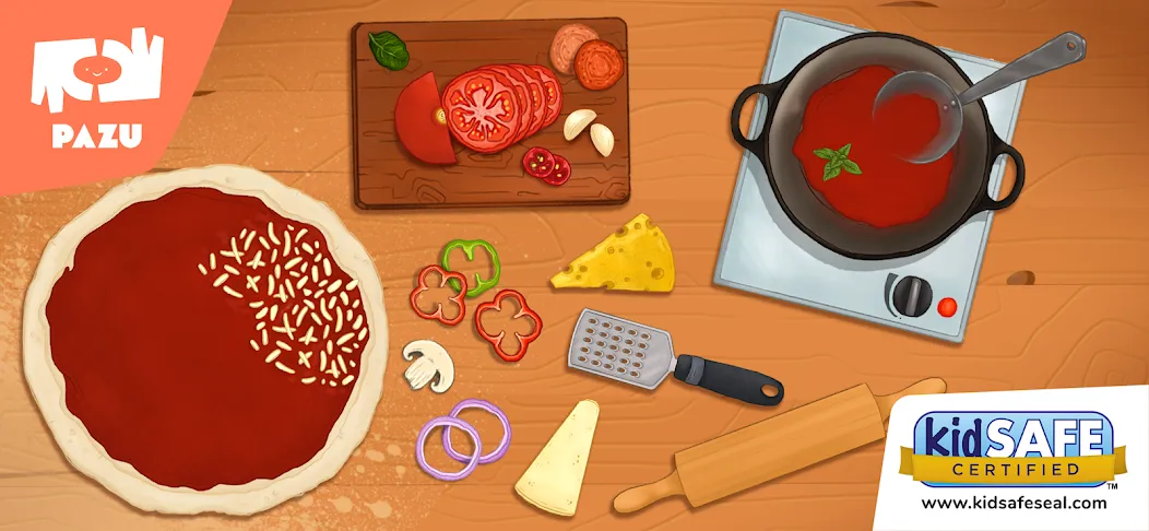 Pizza maker cooking games на Андроид — Много денег — скриншот 1