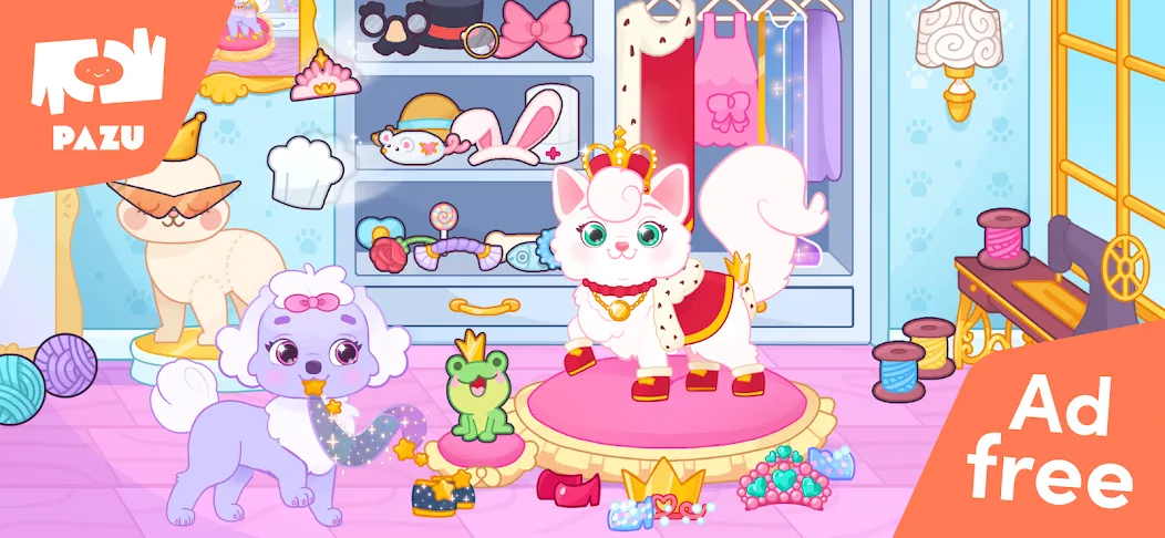 Princess Palace Pets World (Мод Много денег и всё разблокировано) — скриншот 1