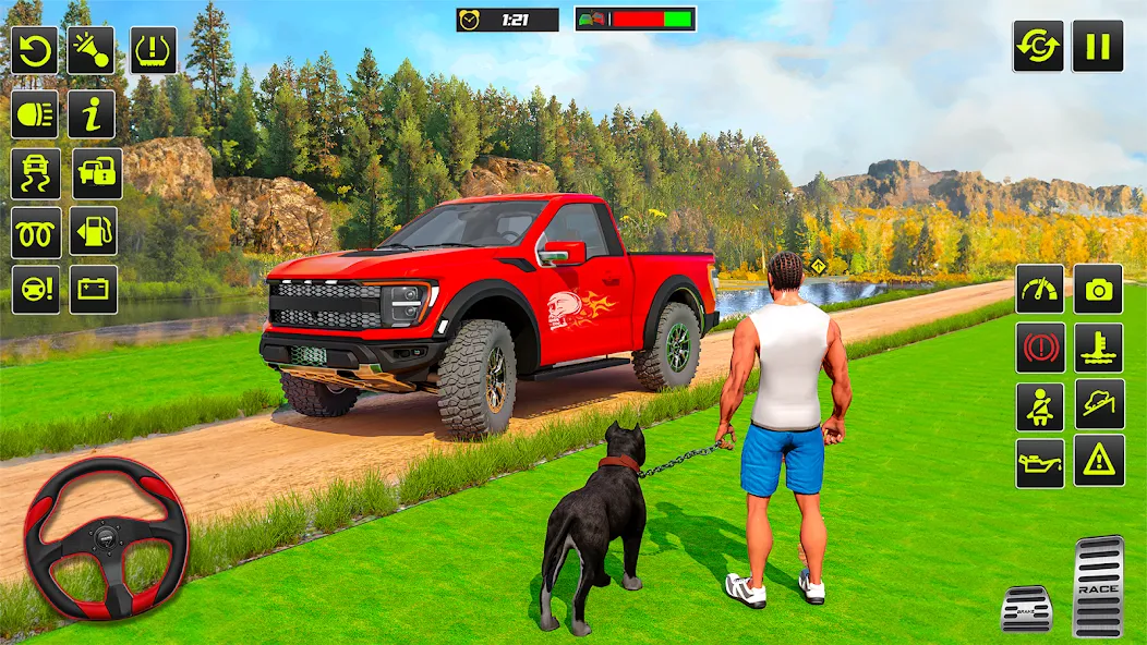 Offroad 4x4 Jeep Driving Game на Андроид — Много денег — скриншот 1