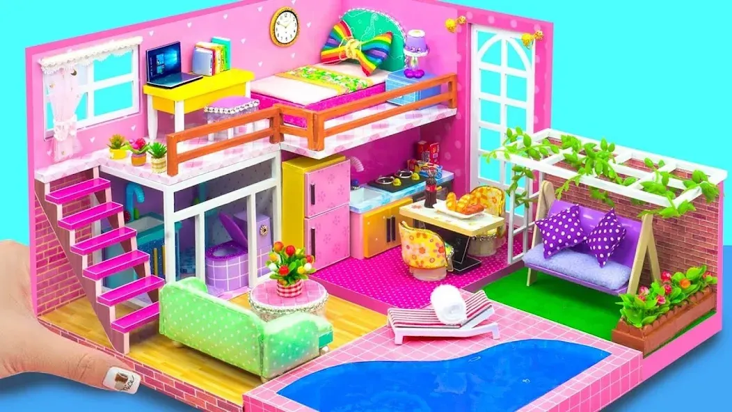 Скачать Girl Doll House Design Games (Мод: Много денег) на Андроид — скриншот 2