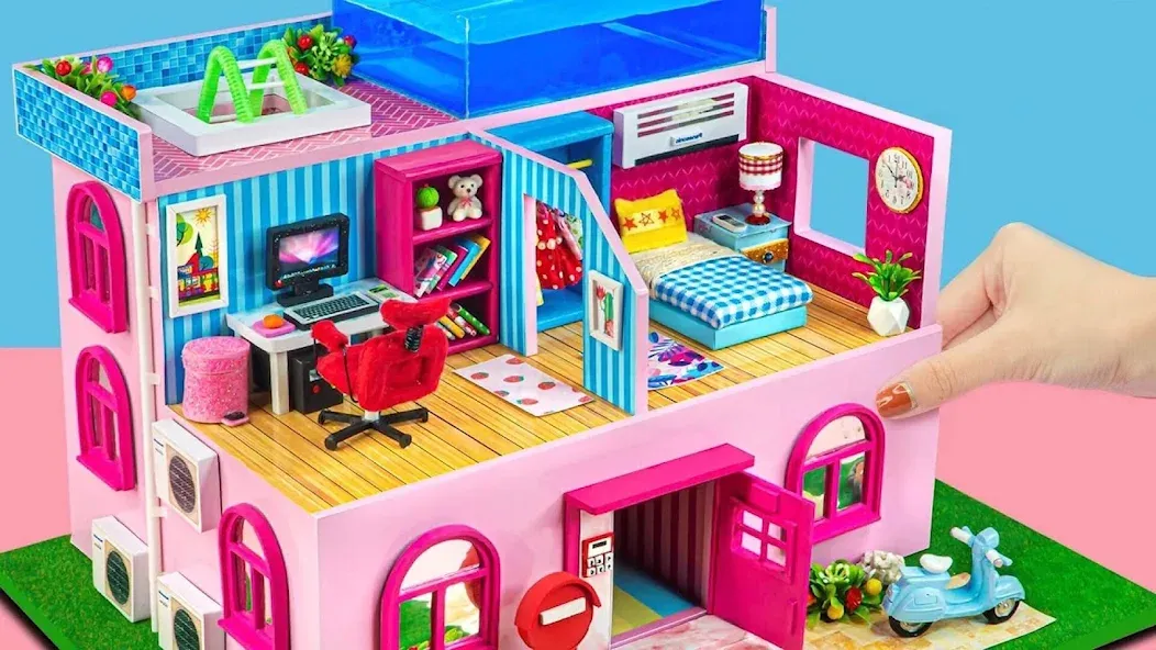Скачать Girl Doll House Design Games (Мод: Много денег) на Андроид — скриншот 3