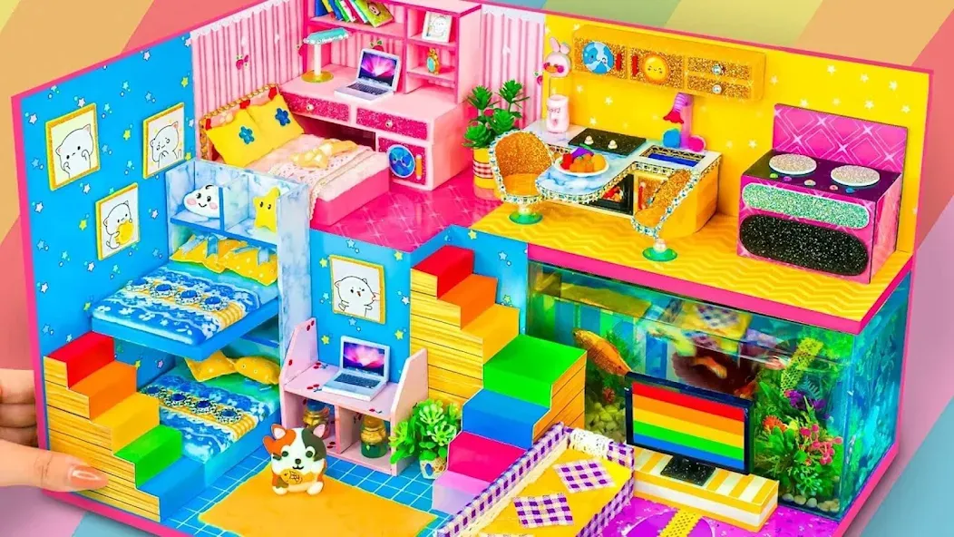 Скачать Girl Doll House Design Games (Мод: Много денег) на Андроид — скриншот 4