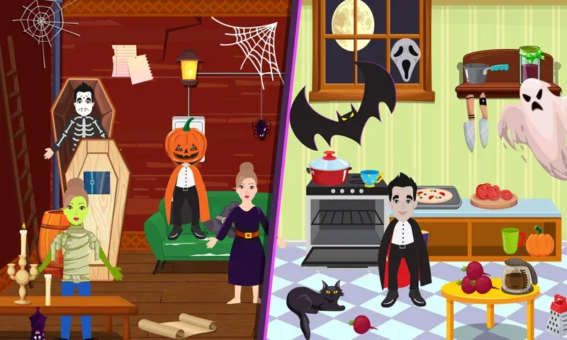 Pretend Play Halloween Party — Все открыто — скриншот 4