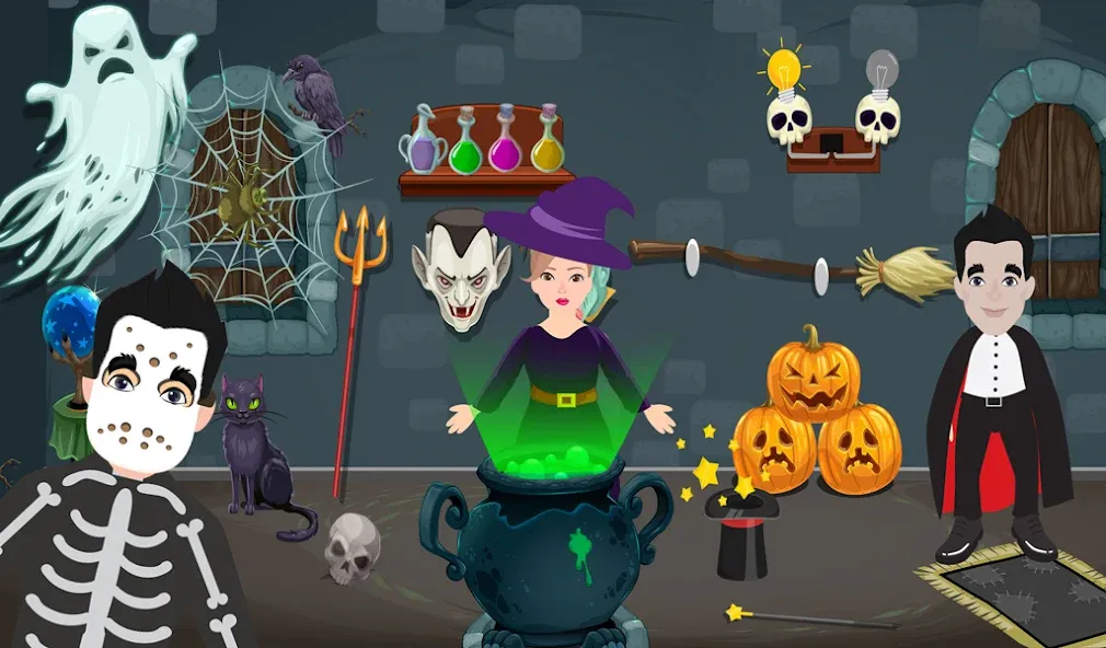 Pretend Play Halloween Party — Все открыто — скриншот 5