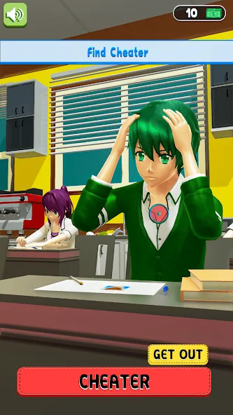 Anime School Teacher Simulator MOD APK на Android — Много денег — скриншот 3