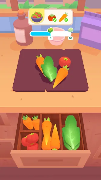 Взлом The Cook - 3D Cooking Game — Много денег — скриншот 5