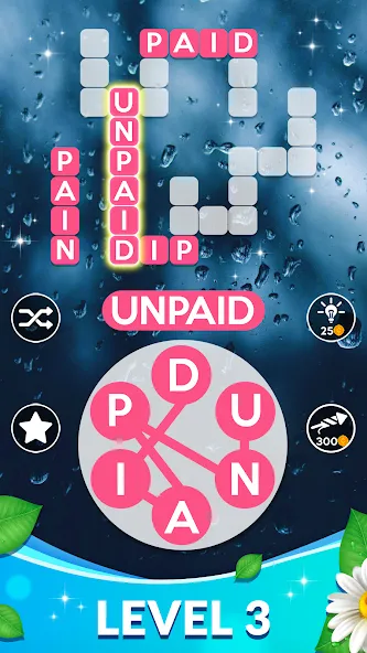 Скачать Wordscapes на Android — Много денег и подсказок — скриншот 3
