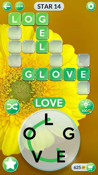 Wordscapes In Bloom — Много денег — скриншот 1