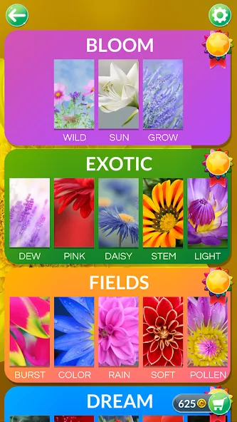 Wordscapes In Bloom — Много денег — скриншот 3