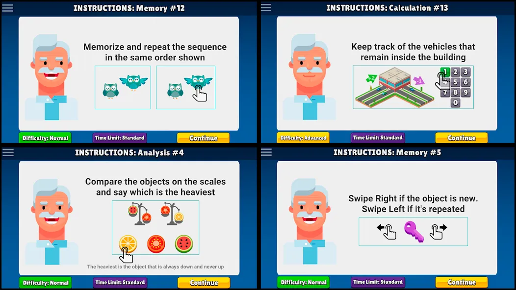 Neurobics: 60 Brain Games — Взломанная версия (Все открыто) — скриншот 3 Neurobics: 60 Brain Games — Взломанная версия (Все открыто) — скриншот 3