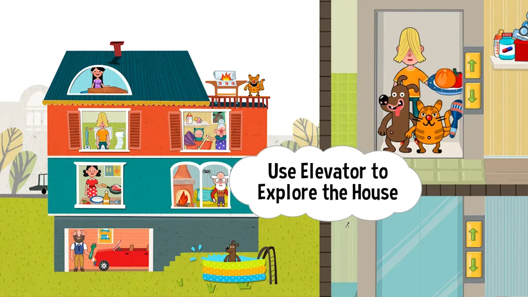 Pepi House: Happy Family на Андроид — Мод Все открыто — скриншот 1
