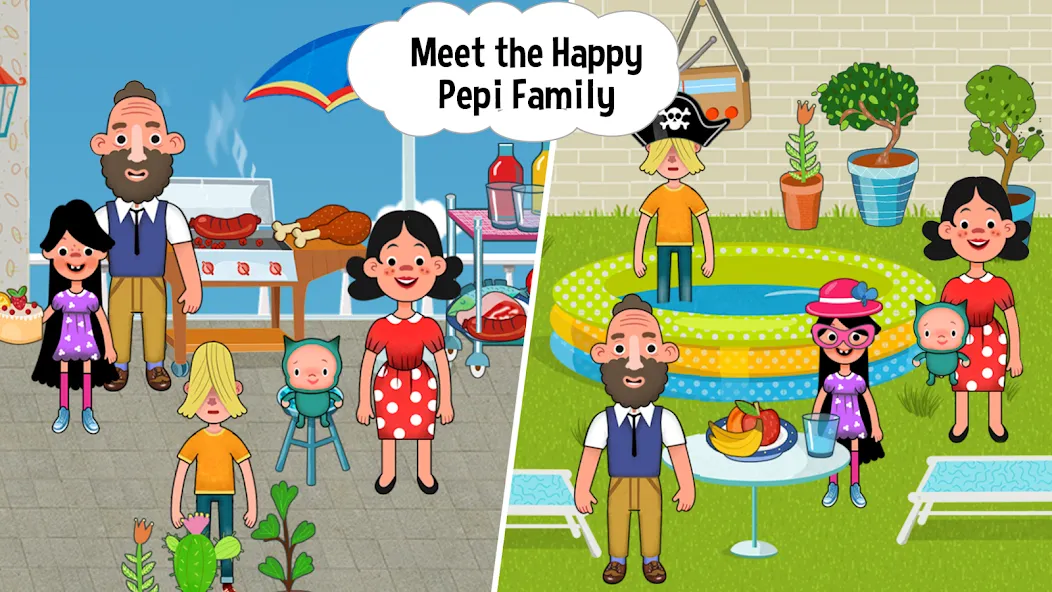 Pepi House: Happy Family на Андроид — Мод Все открыто — скриншот 5