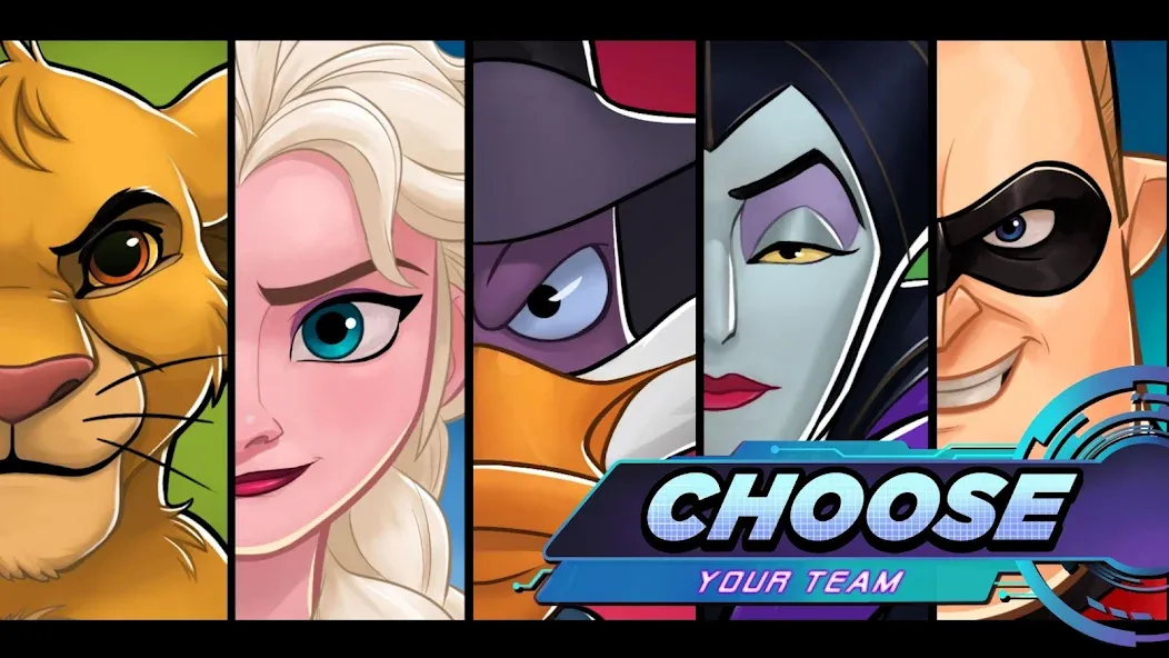 Disney Heroes: Battle Mode (Мод Много денег и бессмертие) — скриншот 2
