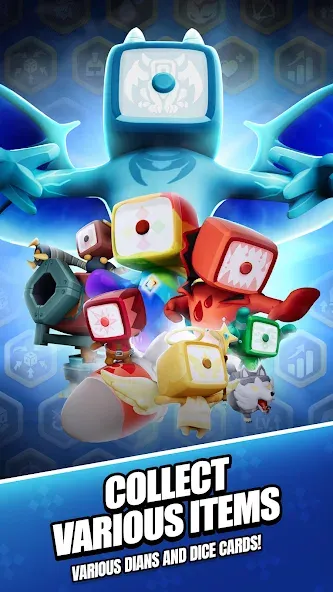 Roll Roll: Dice Heroes (Мод Много денег и кристаллов) — скриншот 4 Roll Roll: Dice Heroes (Мод Много денег и кристаллов) — скриншот 4