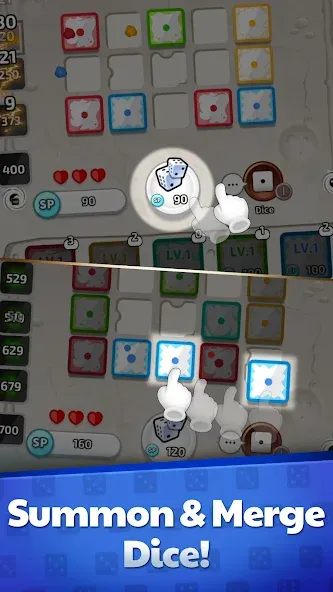 Скачать Random Dice Defense : PvP TD на Android — Много денег — скриншот 1
