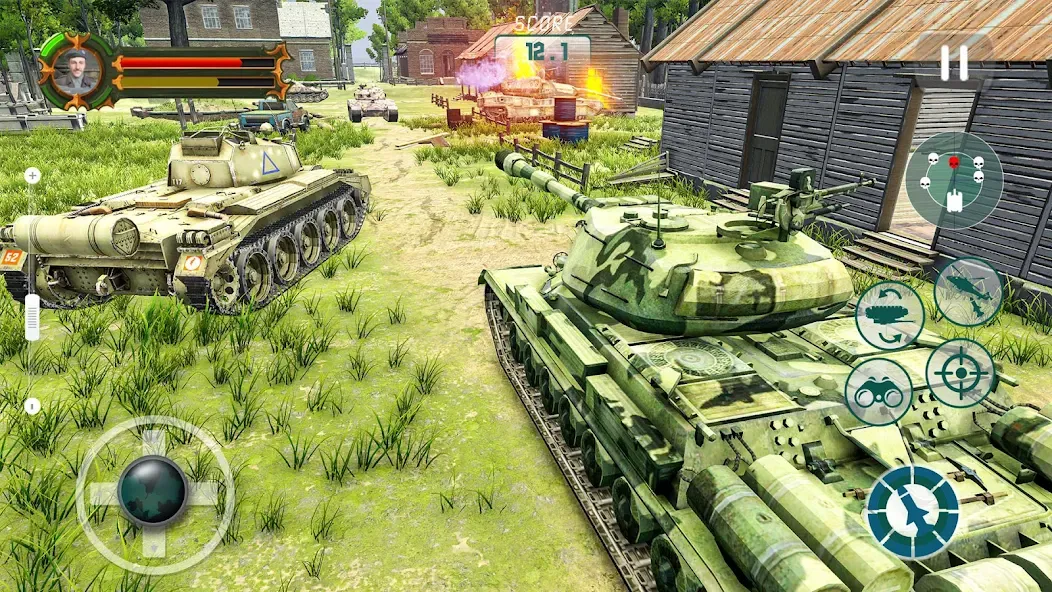 Army Tank Games Offline 3d — Мод: Много денег — скриншот 5