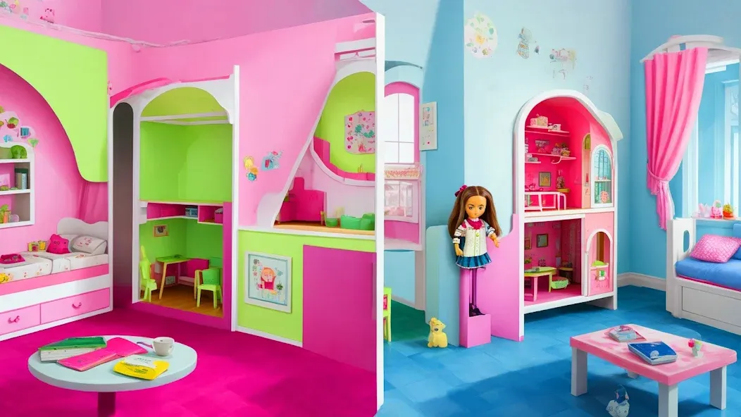 Взлом Doll House Design: Girl Games — Много денег и без рекламы — скриншот 1