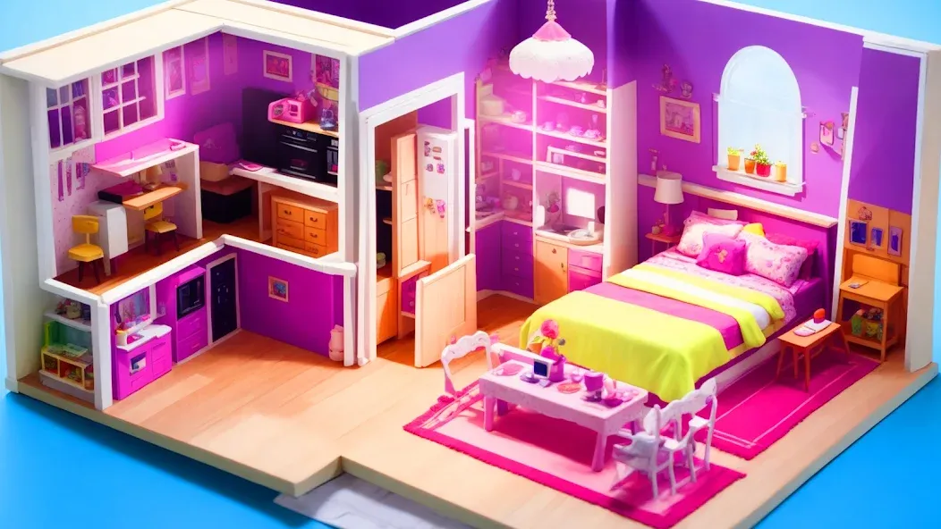 Взлом Doll House Design: Girl Games — Много денег и без рекламы — скриншот 2