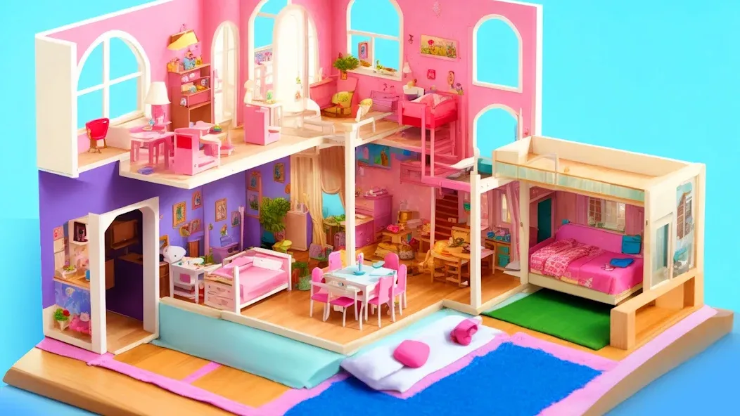 Взлом Doll House Design: Girl Games — Много денег и без рекламы — скриншот 3