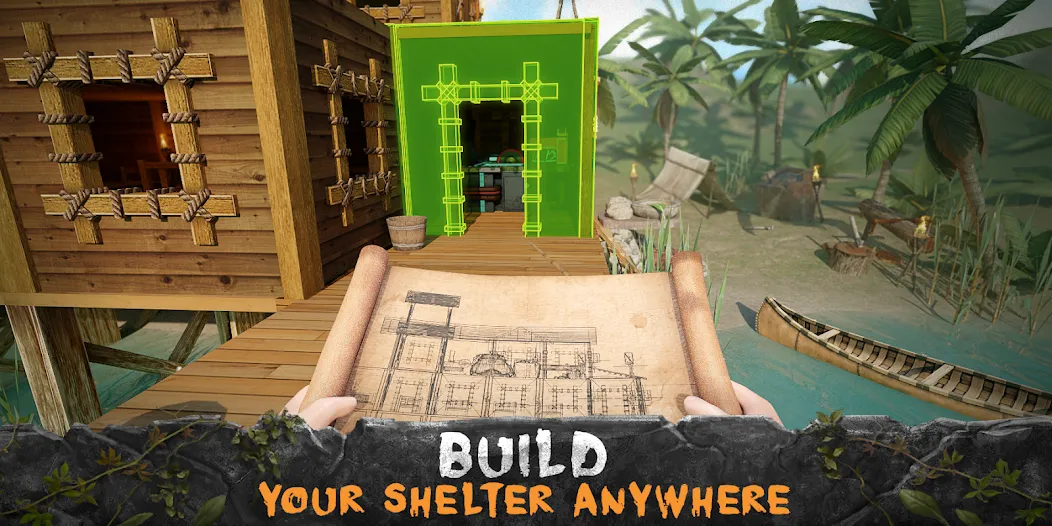 Survival Island: Evolve Pro — Взломанная версия (Много денег и бессмертие) — скриншот 1