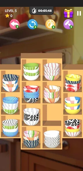 Взлом Bowl Sort Bonanza — Много денег — скриншот 2